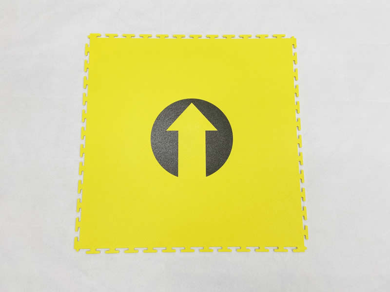 Signs & Logos on PVC Floor Tile